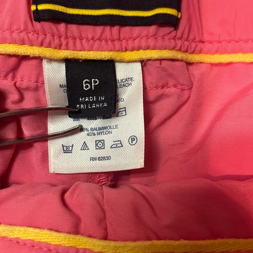 Lands' End Cargo Skort Womens 6P Pink Utility Mini Skirt Built-in Shorts - Picture 4 of 9